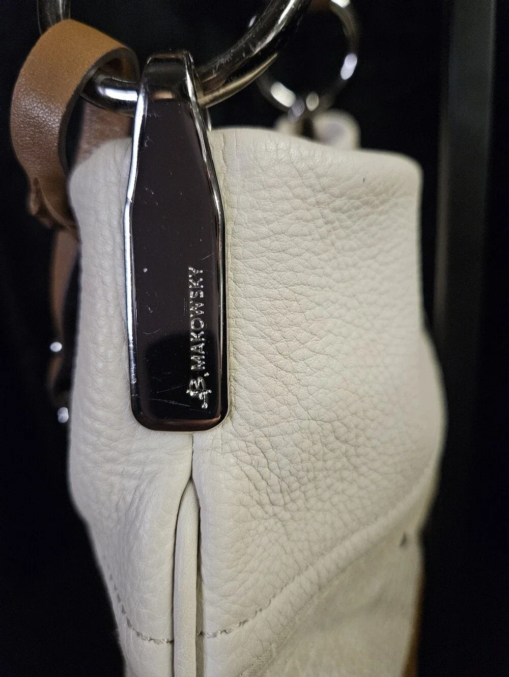 B. Makowsky Color- Block Crossbody Hobo Bag